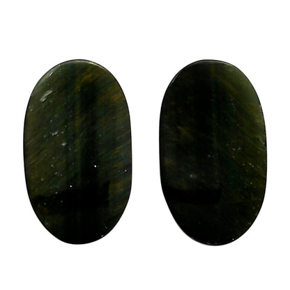 Blue Tiger Eye Pair 15.2x26x4.5 mm Oval Shape Polished Gemstone LS17-04231