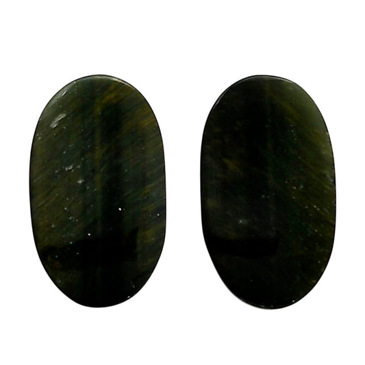 Blue Tiger Eye Pair 15.2x26x4.5 mm Oval Shape Polished Gemstone LS17-04231