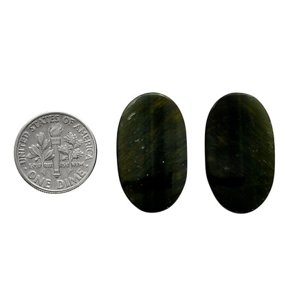 Blue Tiger Eye Pair 15.2x26x4.5 mm Oval Shape Polished Gemstone LS17-04231