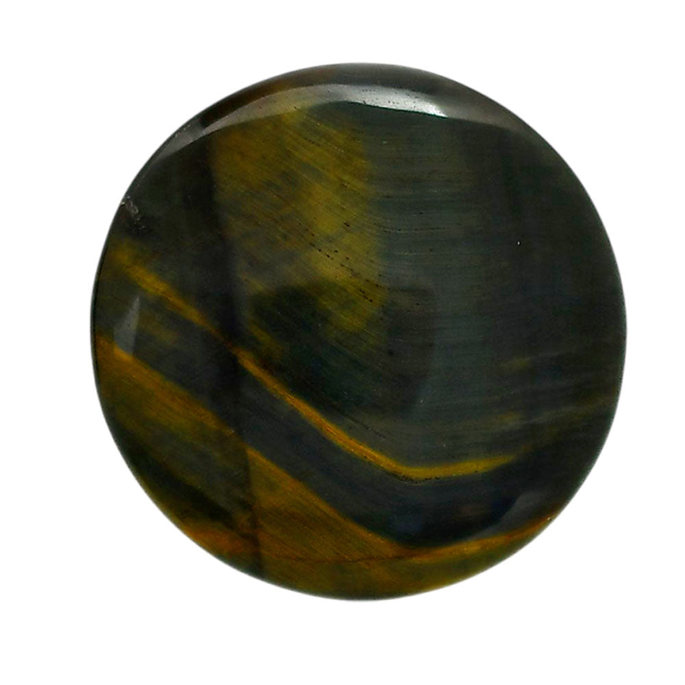 Blue Tiger Eye 36.5x36.5x5.7 mm Round Shape Polished Gemstone LS17-05486