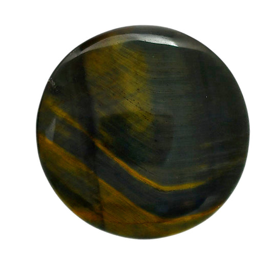 Blue Tiger Eye 36.5x36.5x5.7 mm Round Shape Polished Gemstone LS17-05486