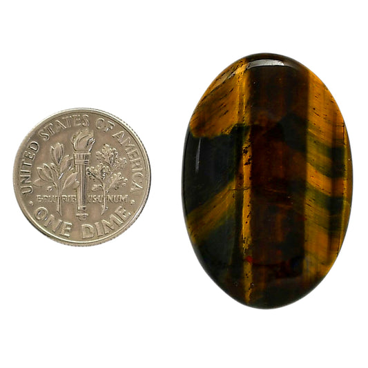 Blue Tiger Eye 22.1x33x5 mm Oval Shape Polished Gemstone LS17-05489