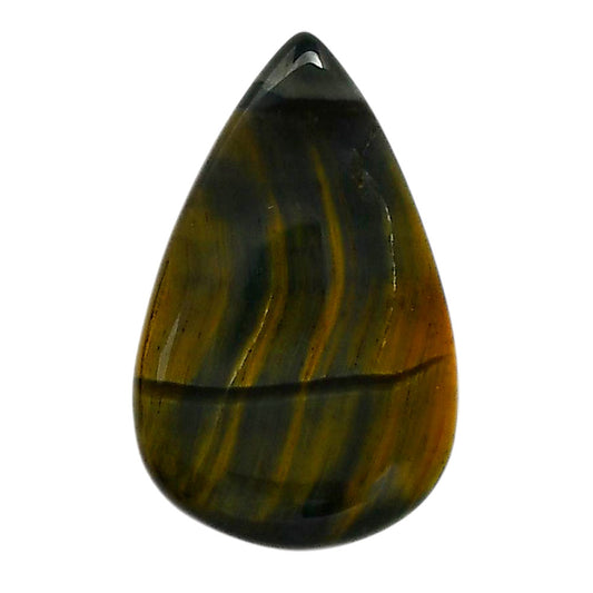 Blue Tiger Eye 20.2x32.2x5 mm Pear Shape Polished Gemstone LS17-05490