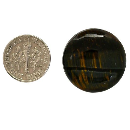 Blue Tiger Eye 24x24x6 mm Round Shape Polished Gemstone LS17-05492