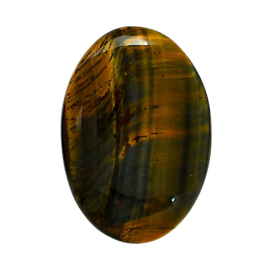 Blue Tiger Eye 22.75x32.5x5.6 mm Oval Shape Polished Gemstone LS17-05493