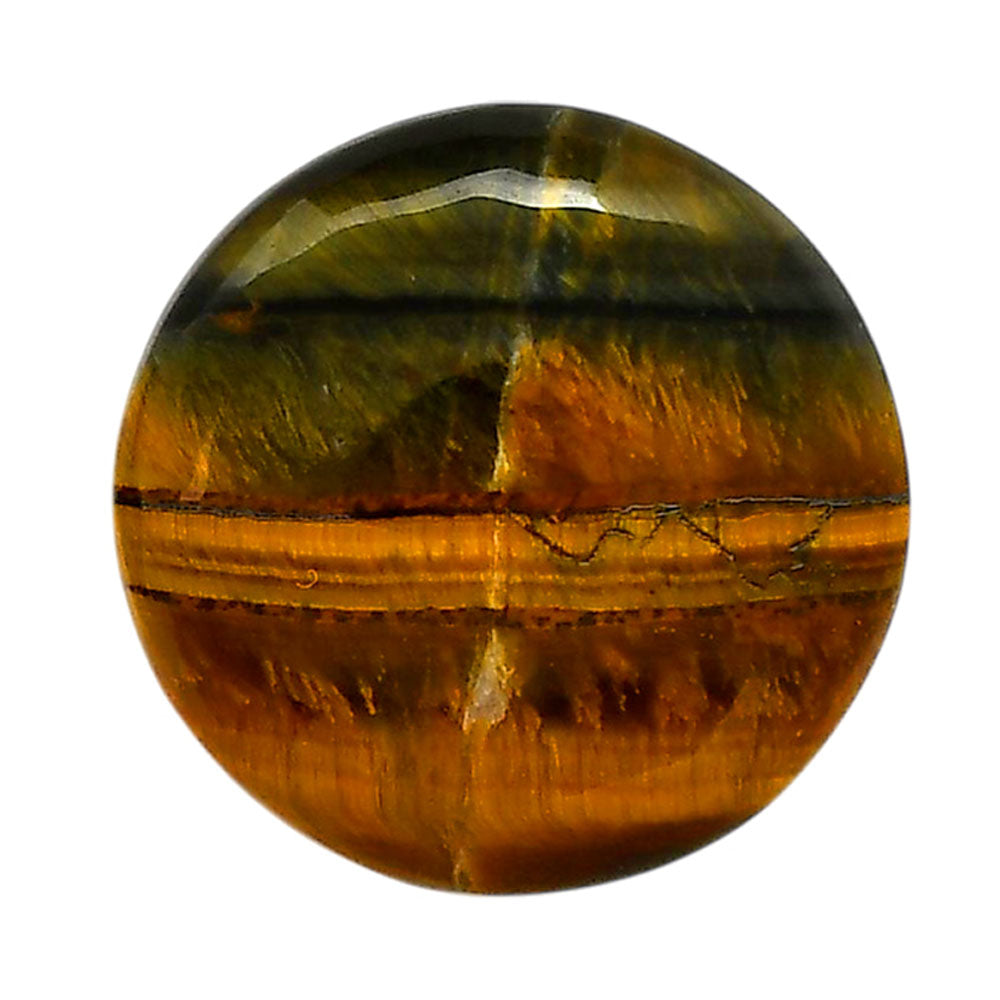 Blue Tiger Eye 27.5x27.5x6 mm Round Shape Polished Gemstone LS17-05494