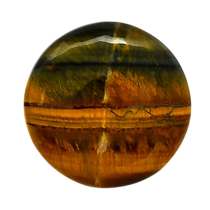 Blue Tiger Eye 27.5x27.5x6 mm Round Shape Polished Gemstone LS17-05494