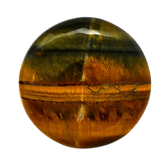Blue Tiger Eye 27.5x27.5x6 mm Round Shape Polished Gemstone LS17-05494