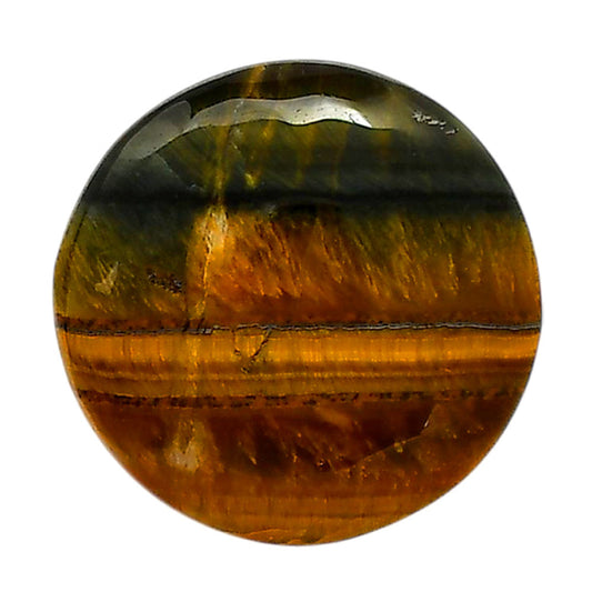 Blue Tiger Eye 25x25x6 mm Round Shape Polished Gemstone LS17-05495