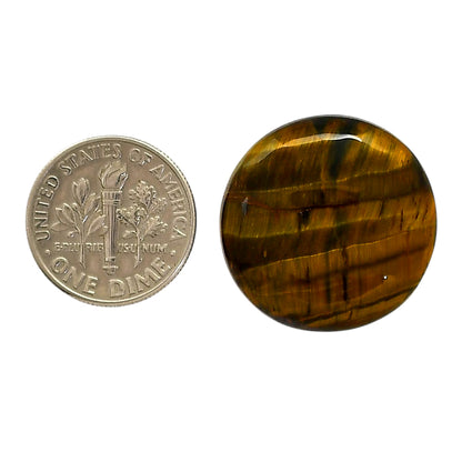 Blue Tiger Eye 22.5x22.5x5.5 mm Round Shape Polished Gemstone LS17-05496