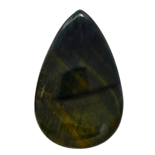 Blue Tiger Eye 22.2x34.35x5.5 mm Pear Shape Polished Gemstone LS17-05499