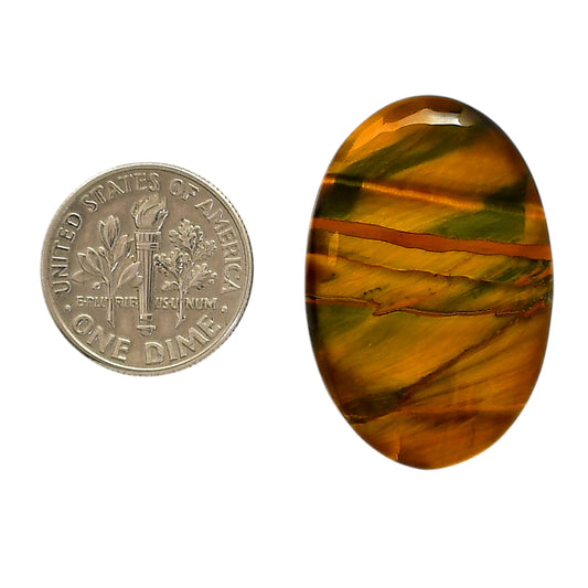 Blue Tiger Eye 20.8x31.25x5 mm Oval Shape Polished Gemstone LS17-05500