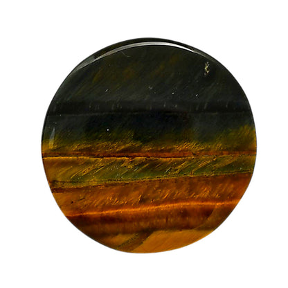 Blue Tiger Eye 30.35x30.35x4.5 mm Round Shape Polished Gemstone LS17-05501