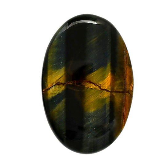 Blue Tiger Eye 22.45x33.9x6 mm Oval Shape Polished Gemstone LS17-05506