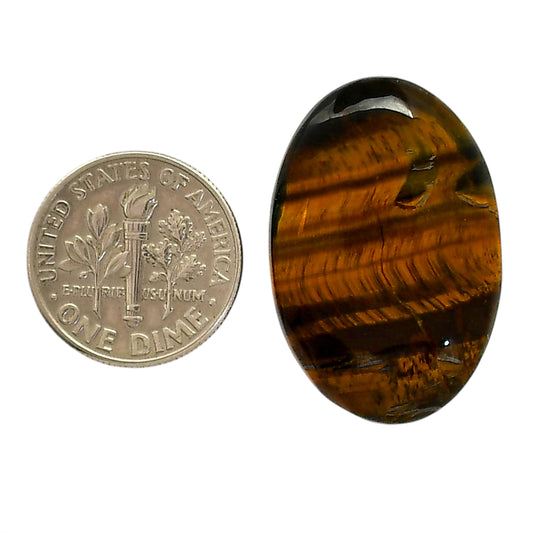 Blue Tiger Eye 19.1x28.6x5.5 mm Oval Shape Polished Gemstone LS17-05509