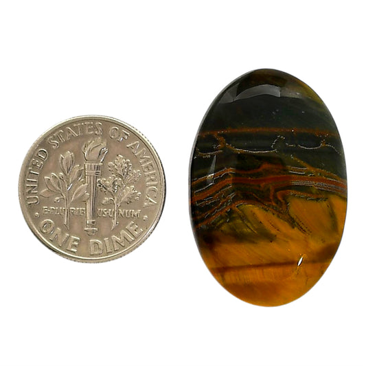 Blue Tiger Eye 19.1x28.7x6 mm Oval Shape Polished Gemstone LS17-05510