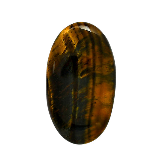Blue Tiger Eye 21.1x37.1x5 mm Oval Shape Polished Gemstone LS17-05515