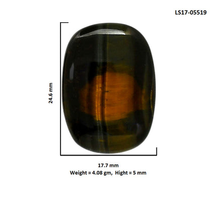 Blue Tiger Eye 17.7x24.6x5 mm Cushion Shape Polished Gemstone LS17-05519