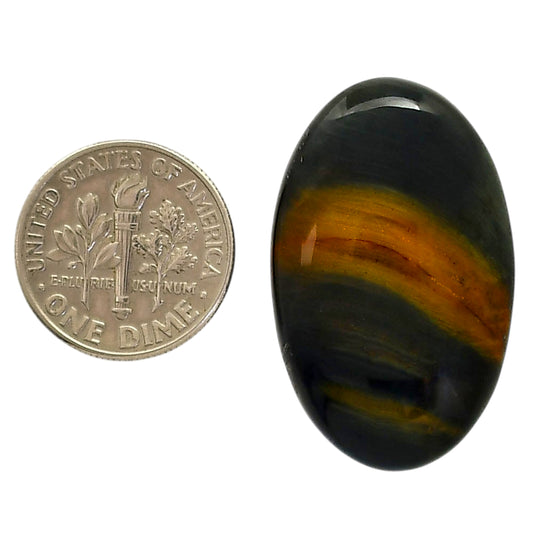 Blue Tiger Eye 19.7x31.7x6 mm Oval Shape Polished Gemstone LS17-05522