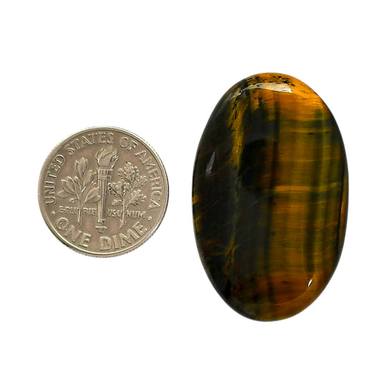 Blue Tiger Eye 21.3x33.6x5 mm Oval Shape Polished Gemstone LS17-05524