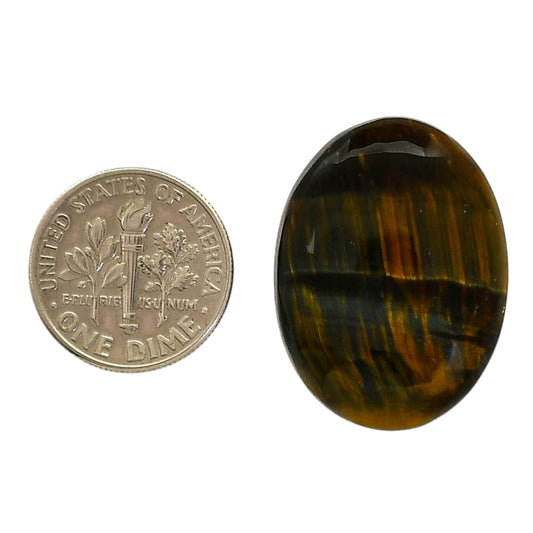 Blue Tiger Eye 20.35x27.2x6 mm Oval Shape Polished Gemstone LS17-05527