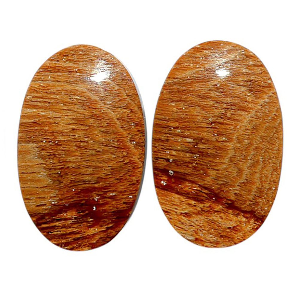 Root Plume Agate Pair 16.5x26.1x4 mm Oval Shape Polished Gemstone LS18-07842