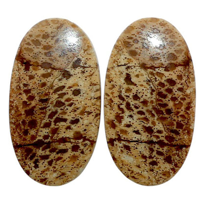 Root Plume Agate Pair 14.1x25.85x4 mm Oval Shape Polished Gemstone LS18-07853