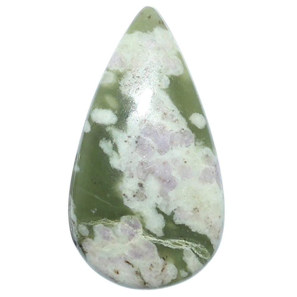 Peace Jade 17x30.7x4.8 mm Pear Shape Polished Gemstone LS19-08166