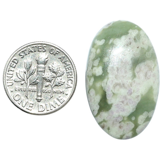 Peace Jade 18x28.9x5.5 mm Oval Shape Polished Gemstone LS19-08168