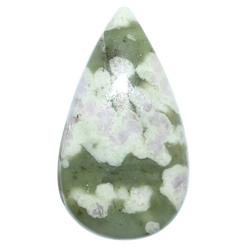 Peace Jade 15.1x27x5.5 mm Pear Shape Polished Gemstone LS19-08169