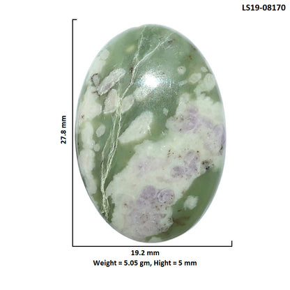 Peace Jade 19.2x27.8x5 mm Oval Shape Polished Gemstone LS19-08170