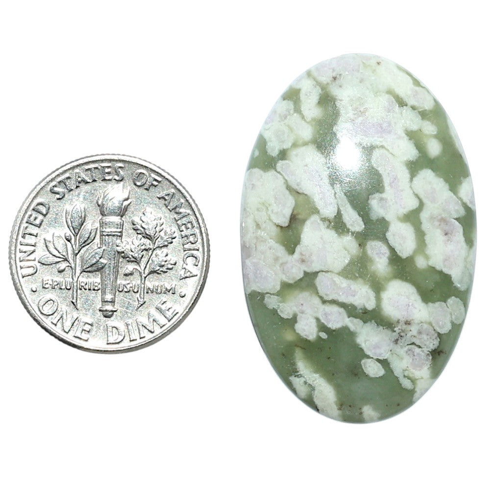 Peace Jade 21.2x33x5 mm Oval Shape Polished Gemstone LS19-08173
