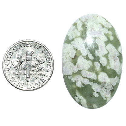 Peace Jade 21.2x33x5 mm Oval Shape Polished Gemstone LS19-08173