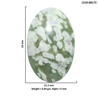 Peace Jade 21.2x33x5 mm Oval Shape Polished Gemstone LS19-08173