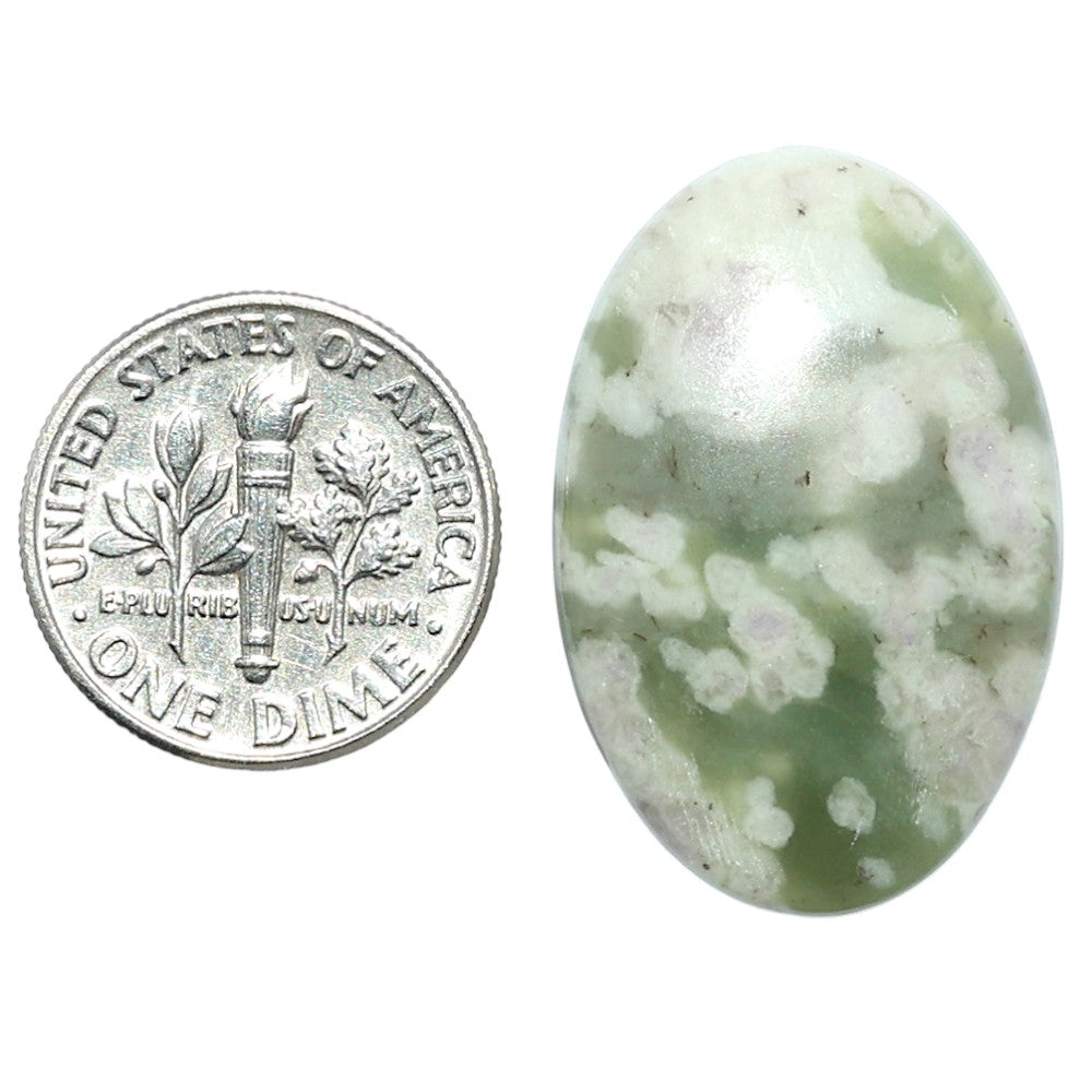 Peace Jade 19x28.7x4.5 mm Oval Shape Polished Gemstone LS19-08174