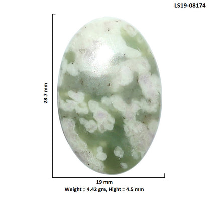 Peace Jade 19x28.7x4.5 mm Oval Shape Polished Gemstone LS19-08174