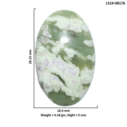 Peace Jade 16.4x26.15x5 mm Oval Shape Polished Gemstone LS19-08176