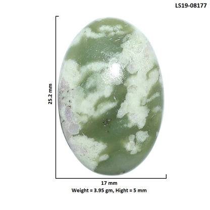 Peace Jade 17x25.2x5 mm Oval Shape Polished Gemstone LS19-08177