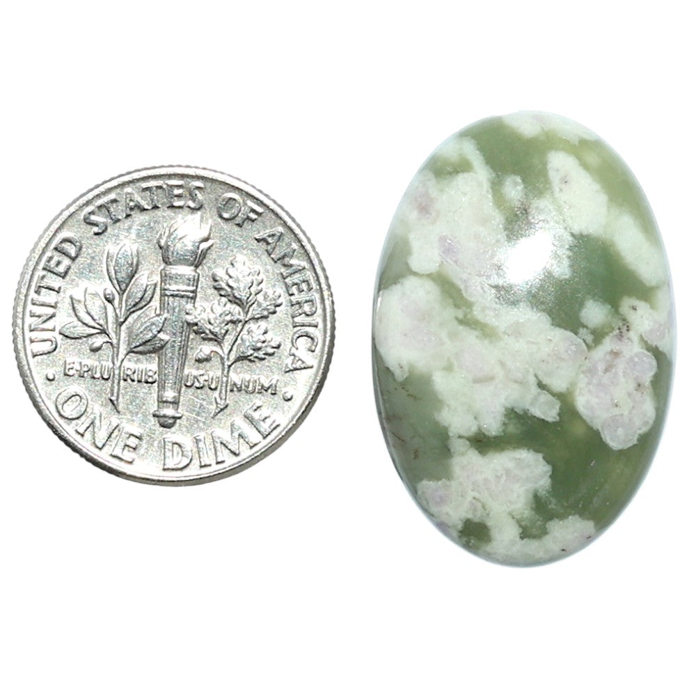Peace Jade 17x25.4x6 mm Oval Shape Polished Gemstone LS19-08181