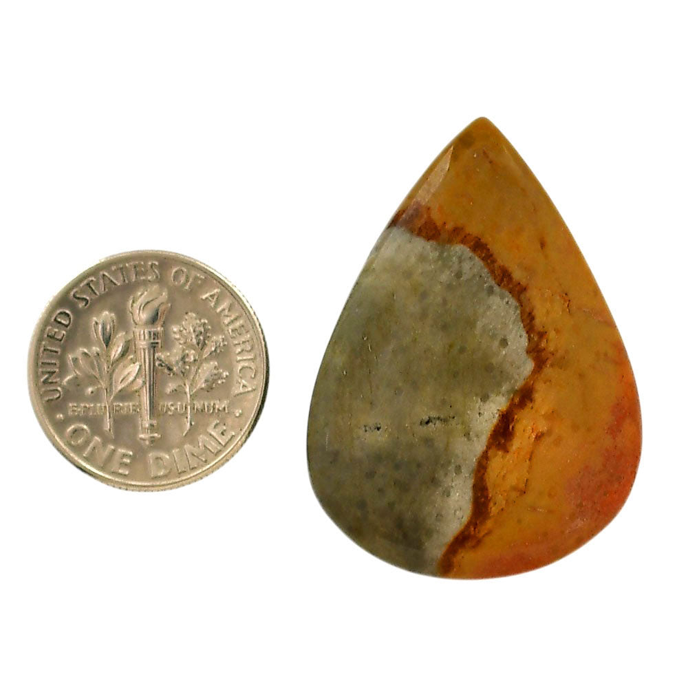 Polygram Jasper 24.6x33.85x5.5 mm Pear Shape Polished Gemstone LS20-05667