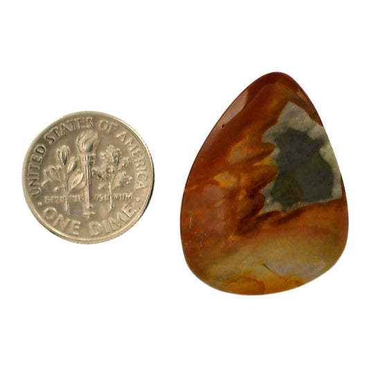 Polygram Jasper 22.55x30.2x5.3 mm Pear Shape Polished Gemstone LS20-05671