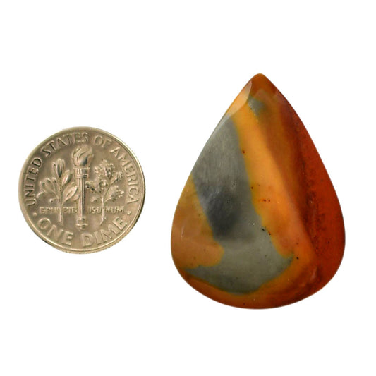 Polygram Jasper 24.35x32.7x5 mm Pear Shape Polished Gemstone LS20-05674