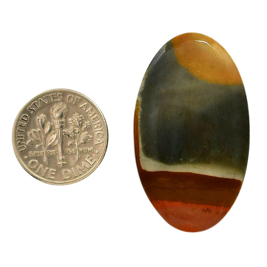 Polygram Jasper 21.4x36.35x5 mm Oval Shape Polished Gemstone LS20-05678