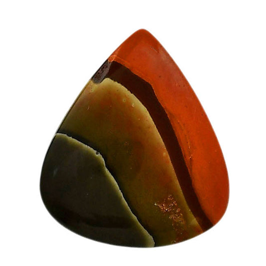 Polygram Jasper 24.35x27.85x5.5 mm Pear Shape Polished Gemstone LS20-05679