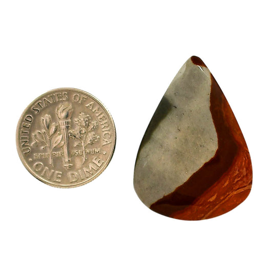 Polygram Jasper 21x29x5.5 mm Pear Shape Polished Gemstone LS20-05680