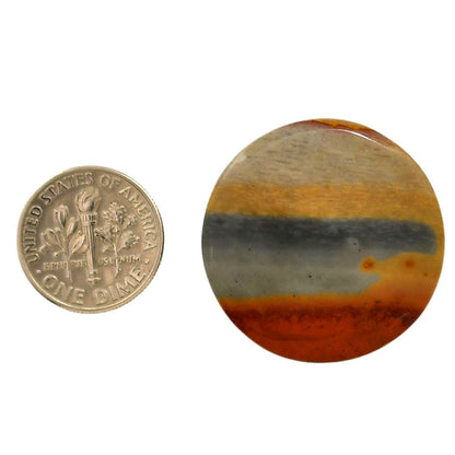 Polygram Jasper 29.25x29.25x4.5 mm Round Shape Polished Gemstone LS20-05682