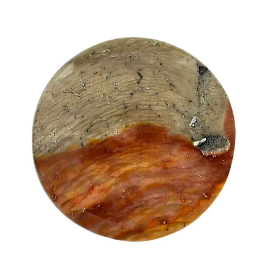 Polygram Jasper 28.6x28.6x5.5 mm Round Shape Polished Gemstone LS20-05683