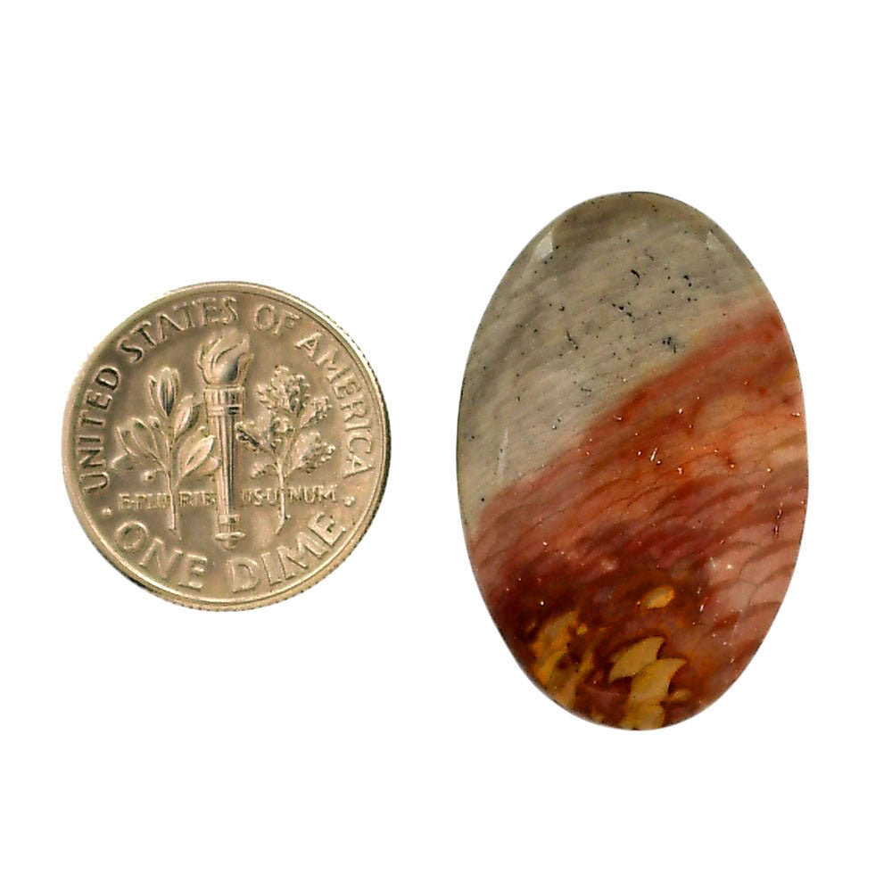 Polygram Jasper 19x28.9x5.5 mm Oval Shape Polished Gemstone LS20-05685
