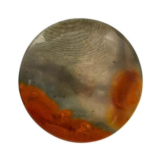 Polygram Jasper 26.3x26.3x6 mm Round Shape Polished Gemstone LS20-05688