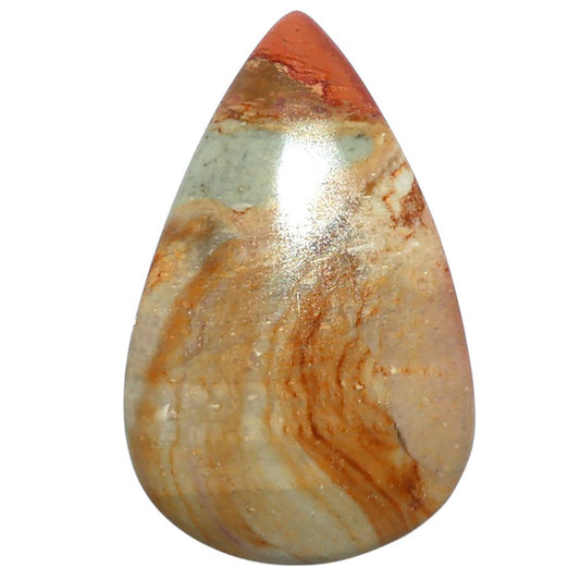 Polygram Jasper 20.3x32x5.5 mm Pear Shape Polished Gemstone LS20-08050